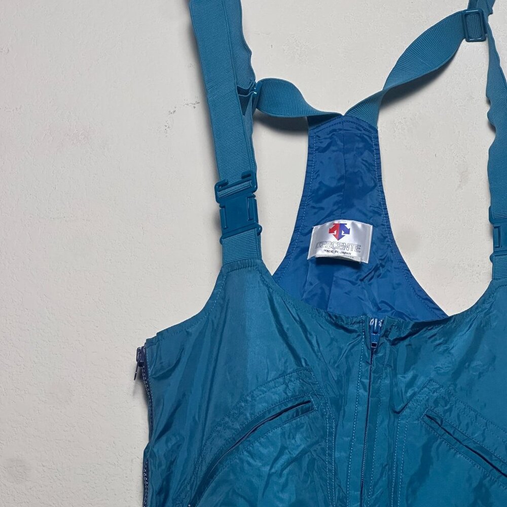 Descente Snow SKi Pants Men One Size Blue Insulated Snow Bib Overalls Made Japan - Picture 2 of 16